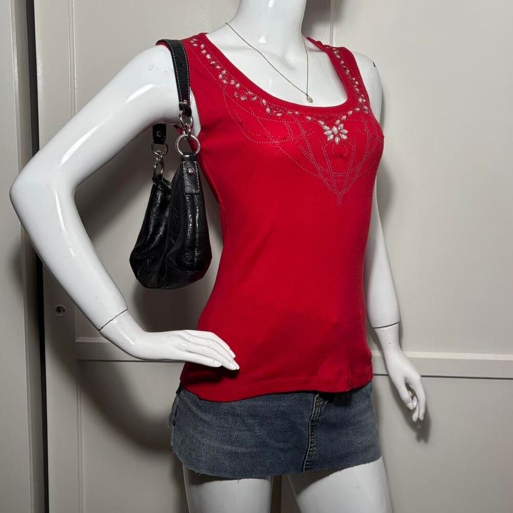 Vintage Michael F Rhinestone Tank❤️ - Size M/L